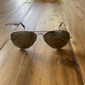 REAl Polarized Metallic Aviator Ray Ban Sunglasses